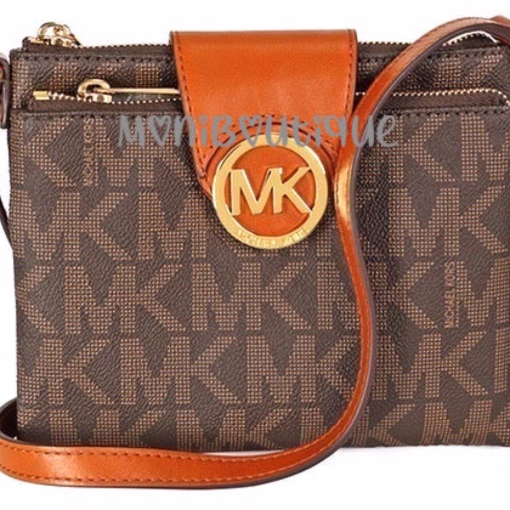 Michael Kors  Signature Brown  Crossbody Bag - Picture 2 of 6